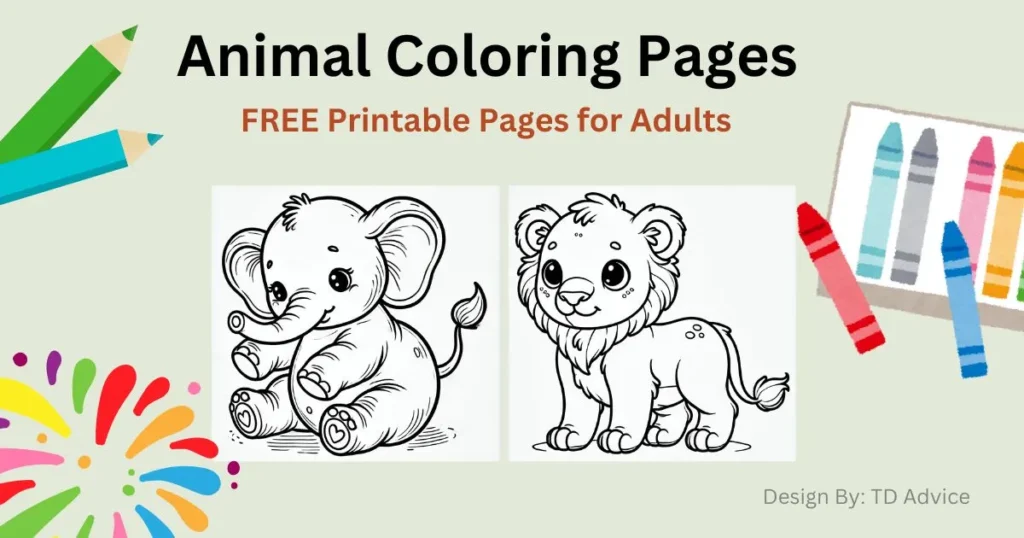 Animal Coloring Pages for Adults
