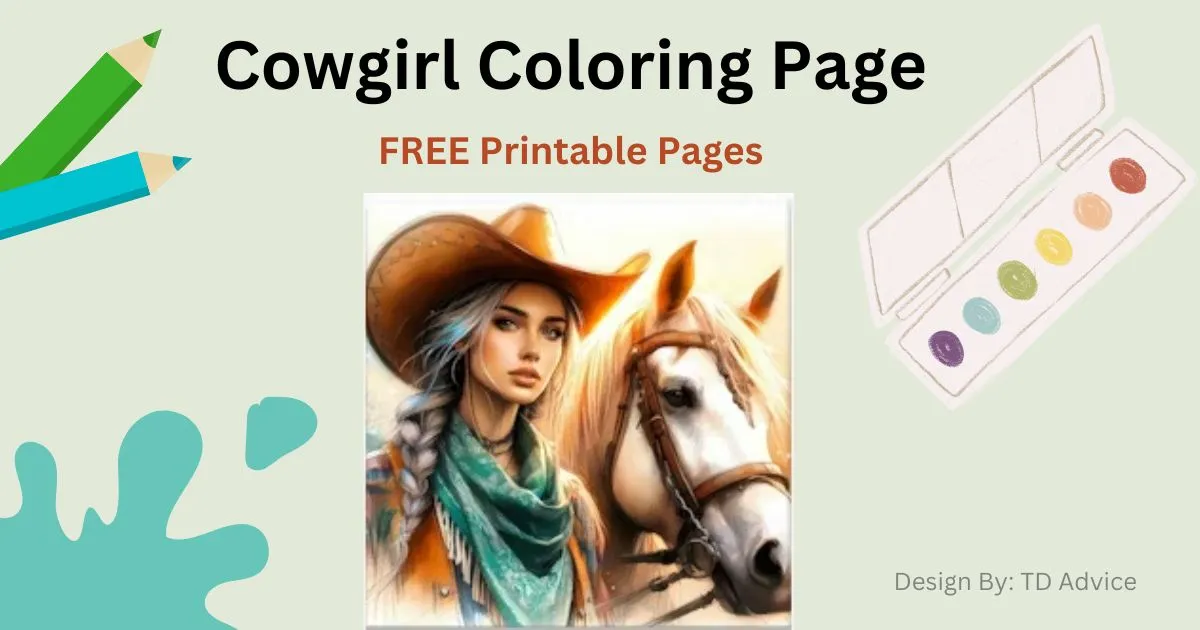 25 Cowgirl Coloring Pages Free – Printable