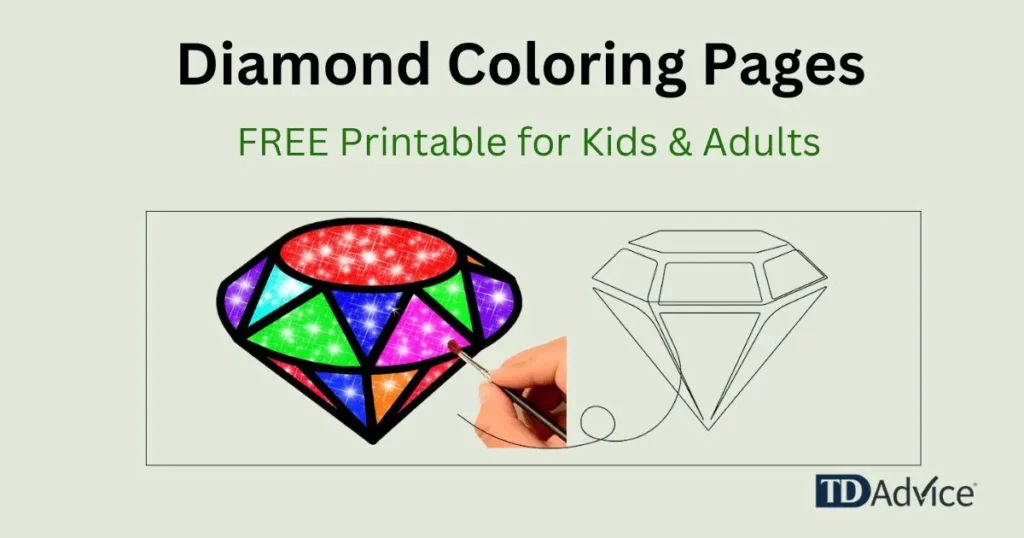 Diamond Coloring Pages